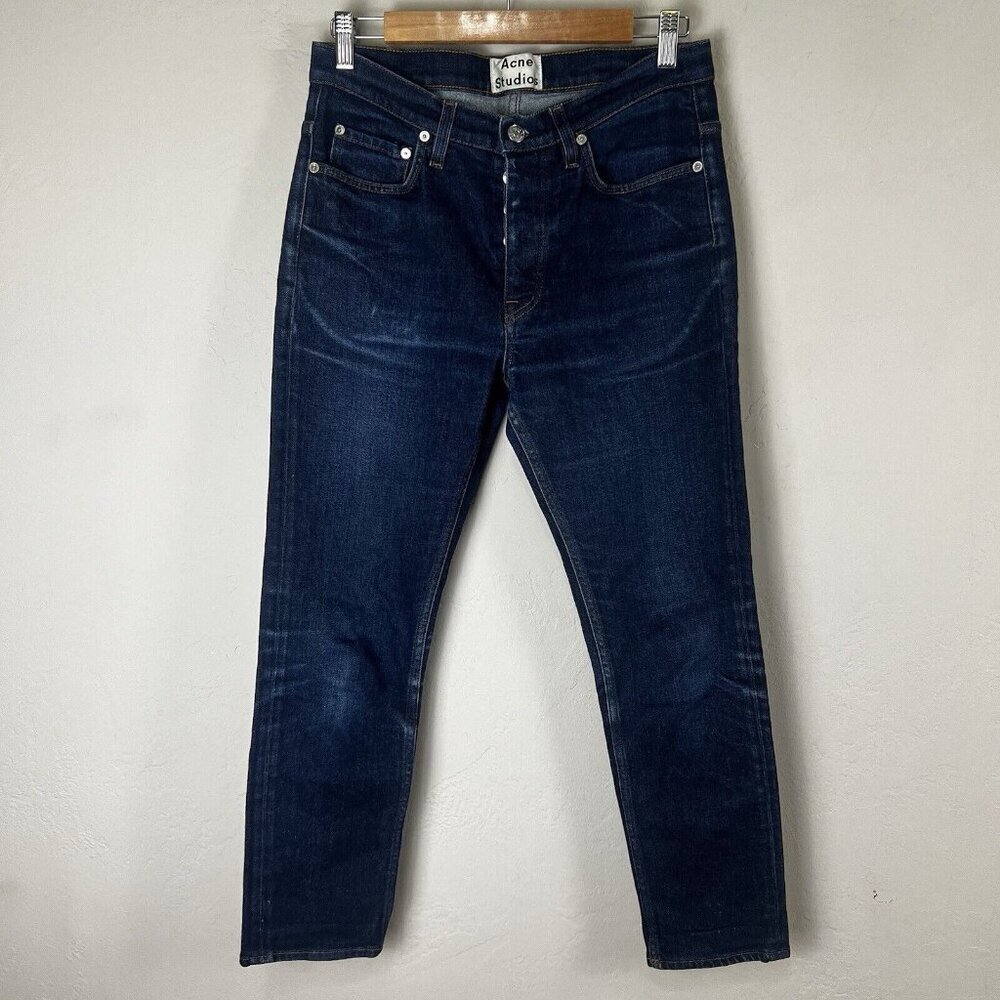 Acne Slim Jeans in Dark Indigo Denim 30x25.5